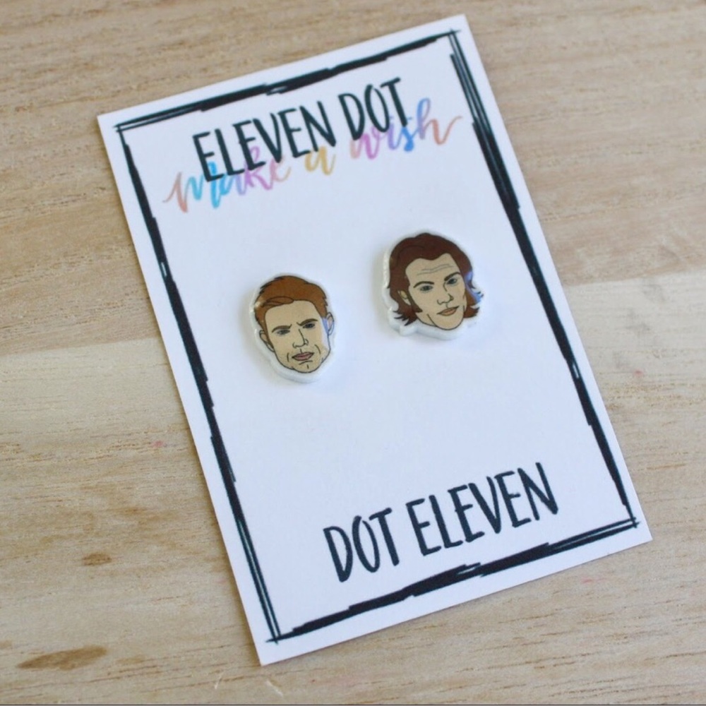 Supernatural Dean & Sam Winchester Stud Earrings